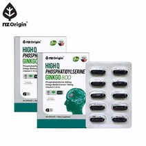 엔젯오리진 하이큐 포스파티딜세린 징코 800 은행잎 추출물 기억력 인지력 항산화 30캡슐 x2통, 2개, 30정, 30정
