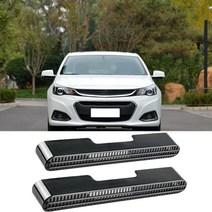 자동차 시트 AC 히트 플로어 에어 컨디셔너 덕트 환기구 아울렛 그릴 커버 Chevrolet Malibu 2016-2020, 01 Black