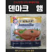 덜 짠 덴마크 국민 햄 구이 김치 부대 찌개 스팸 340g 돼지고기 81% 함유
