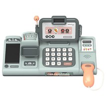 GHSHOP 금전 등록기 장난감 두뇌 티저 아이 교육 장난감 미세 모터 기술 생일 선물, 33x16x15cm, 플라스틱, 초록