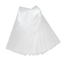 6x50pcs PVA 가방 낚시 태클 잉어 미끼 용해 가방 파우치 자루 12x6cm, 클리어, PVC