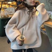 베프몰 여성 데일리 양털후리스 뽀글이 오버핏 점퍼