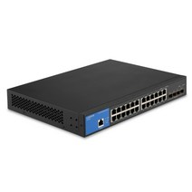 링크시스 LGS328C L2스위치 24포트 스위치허브 1000Mbps+10G 4SFP+ 기가비트/스위칭용량 128G/QoS/VLAN