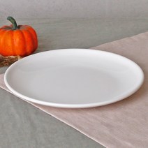 백지 멜라민 원형접시 32.5cm 화이트 업소용 식당 그릇 식기