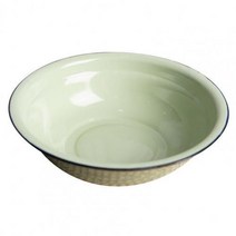 법랑 나무 볼 그릇 도자기 용기 멀티 컬러 내구성 빈티지 에나멜 쉬운 청소 주방용 다기능 수프 접시, 녹색 16cm