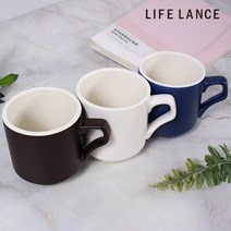 라이프란스 쁘띠 투톤 무지 무광 머그컵 도자기 북유럽 350ml, 팁핑크