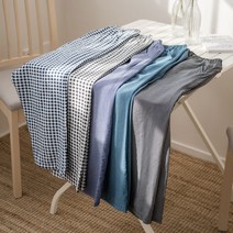 우일인견 시원한 인견 여름 남여 공용 체크 9부 바지 L XL 2XL