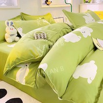 북유럽 풍 푸른 이불세트 1.5m1.8m 침구