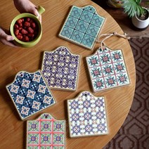 알마북유럽타일냄비받침, B