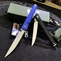 서바이벌나이프 캠핑용칼 헌팅나이프 신사의 포켓 접는 블레이드 핸들 야외 사냥 과일 전술 장비, 파란색 손잡이