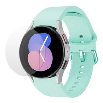 스페이스쉴드 갤럭시워치5 40mm 44mm 호환 스트릿 실리콘 밴드 스트랩 3+1 22color 필름 1매 증정, 티파니민트