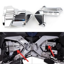 Gl 1800 2pcs abs 오토바이 엔진 측면 장식 커버 부품 혼다 골드 윙 gl1800 2018 2019 2020 2021