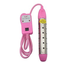 가열 돼지꼬리 히터 온수 물데우는 기계 물 가열기, 스마트 온도 조절 모델 2500W 노란색