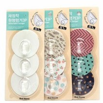 벽걸이 행거 후크 모자 걸이 훅크 타일 훅 원형 3p [ARE28], 색상랜덤, 색상랜덤