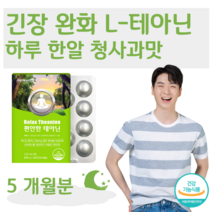 잠들기 전 1정 스트레스 긴장 완화 도움 테아닌 L-테아닌 청사과맛 츄어블 홈쇼핑 영양제 프리미엄 성분 가격 효능 비교 마그네슘 리소짐 감마 오리자놀, 5개월분, 816mg x 30정 (하루한알)