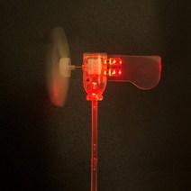 공구 작은 마이크로 풍력 터빈 바람 에너지 발광 램프 LED 풍차 조경 경고, [02] type2