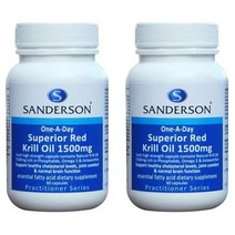 SANDERSON 샌더슨 슈페리얼 레드 크릴 오일 1500mg 60캡슐 2팩