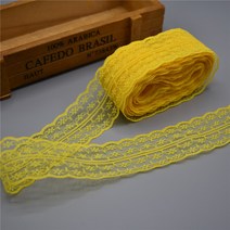 10 야드 4.5cm 레이스 테이프 의류 봉제 패브릭 화이트 블랙 블루 핑크 퍼플 레드 레이스 트리밍 선물 포장 레이스 리본, 10사이즈, 16 황금색