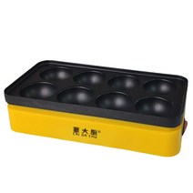 계란빵 - 붕어빵 업소용 간식 6구 붕어빵기계 잉어빵 다기능 전기 미니붕어, 단일사이즈, 옐로우