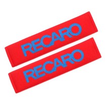 레이싱안전벨트 4점식Recaro 레이싱 자동차 스타일링에 대 한 좌석 벨트 어깨 스트랩 패드에 2pcs 코 튼 커, 03 for RECARO blue