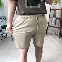 프롬엘 남자 면 스판 빅사이즈 밴딩 반바지(3COLOR)