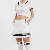 이글스마인 여성골프웨어 여성골프복 골프치마 3색 두줄 테이프