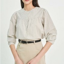 헤레이스 안나스트라이프블라우스 YMSH23SS168