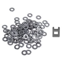 100pcs M3 3 mm 미터 304 스테인레스 스틸 플랫 와셔 & 1x 스크루 드라이버 자성화 Degaussing DeMagnetizer Gray, 하나, 실버 & 그레이
