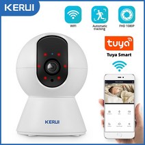 가정용 적외선 홈카메라 반려동물 펫캠 kerui 1080p 3mp tuya smart, 64GB 카드로 2mp, 협력사, 우리 플러그