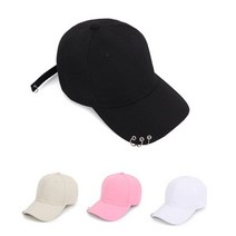 back피어싱4링볼캡 야구모자 무지볼캡