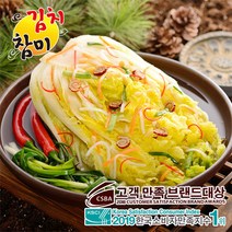 참미김치 시원 달콤 백김치, 5kg