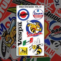 바이크스티커 SET 오토바이 바이크 헬멧 꾸미기 방수 리무버블 PVC소재 햇빛에 색이변하지 않는 프리미엄인쇄 퀄리티 UV차단 브랜드 로고, 10번