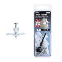 코브라 나일론 토글 석고앙카 중 4개입 나비볼트 토글러 석고보드 콘크리트