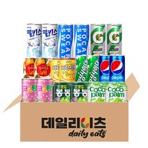 [데일리이츠] 캔음료수 10종 20캔 B세트 (190ml~250ml), 1세트