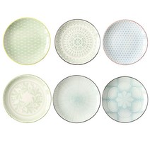 Jin Zhong Tai 접시 세트, 6개입, 세트 C