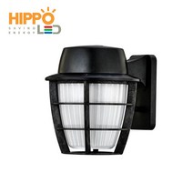 LED 실외 벽등 방수 벽부등 야외 욕실등 히포 주광색 HIPPO 15W DNU015, 흑색, 6500K 주광색, 히포 방수 벽등 15W(주문 제작)