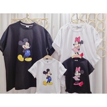 디즈니정품 반팔 가족룩 가족코디 패밀리룩 단체티 리베아이