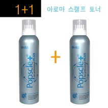 1+1구성~ 엘렉스 팝스클 플러스 아로마 스캘프 토너 300ml / 마사지헤드 두피지압 및 식물성아로마성분의 쿨링/두피 릴렉싱 작용/가려움완화/청결유지/정품, 1개