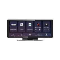 10인치 2.5k 안드로이드 애플 카플레이 모니터, 무선carplay스마트스크린+64G  단렌즈