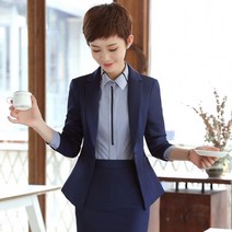 TONY SETH 여성 반 코트 정장 YR6001 가을/겨울 새 정장 여성 슬림 드레스 인터뷰 작업복 3 피스 탑 샵결혼식하객룩