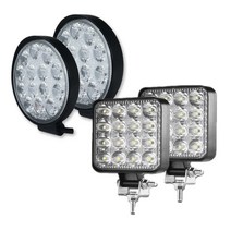 12V 24V 미니 48W LED 집어등 써치 차량 캠핑 차박 낚시 해루질, 48W급 16LED-백광