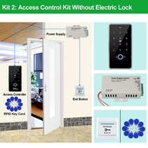 현관 도어락 디지털 IOT 지문인식 148631 YiToo IP68 완전 방수 지문 액세스 제어 시스템 올인원 머신 세트 RFID 암호 1356MHz, F20IC Kit2_사진참조, F20IC Kit2+다른