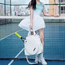 테니스라켓 가방 슬링백 테니스더블백 투어백 백팩, 원숄더 크로스바디 밀키화이트