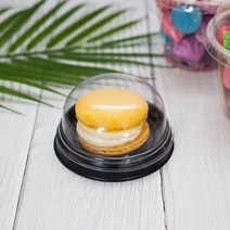 중앙패키지 낮은(저) 돔형(원형) 양갱 화과자 디저트 케이스-70개