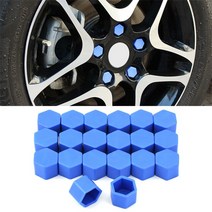 휠 너트 호환 Alfa Romeo Giulia Stelvio MiTo Tonale ALFA 4C Disco Volante 용 자동차 휠 볼트 보호 캡, 01 19mm Blue
