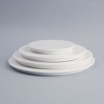 원형 평판접시 케익받침 파티그릇, 사이즈, 2호