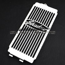 감성튜닝 오토바이 크롬 스컬 라디에이터 그릴 커버 가드 프로텍터 혼다 섀도우 에이스 VT400 VT750 1997-2003 Spirit 750 2001-2008, 그림자