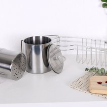 스텐 음식물 쓰레기통/음쓰통/음식물처리/음쓰보관/음식물통/쓰레기통/주방쓰레기통/주방수납/예쁜주방, 음쓰통 와이어랙