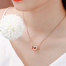 여자 999 순금 금목걸이 명품 18K 목걸이 더블링 펜던트 여자친구생일선물 일타스캔들 전도연 이보영 장서희 장윤정 김나영