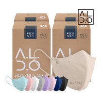 [알도]에코슈브 새부리형 컬러 마스크(중형/주니어용) 25매입 4개(총 100매), 베이비핑크